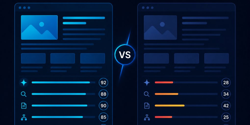How to Compare Two Pages for LLM Visibility